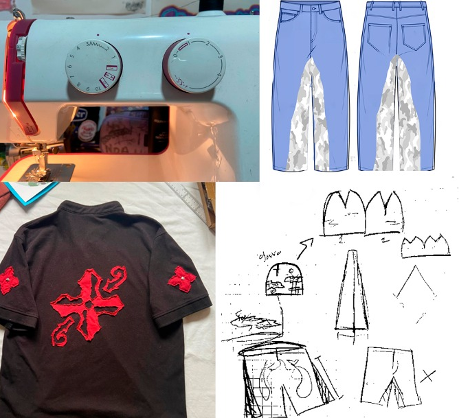 Bocetos de la ropa